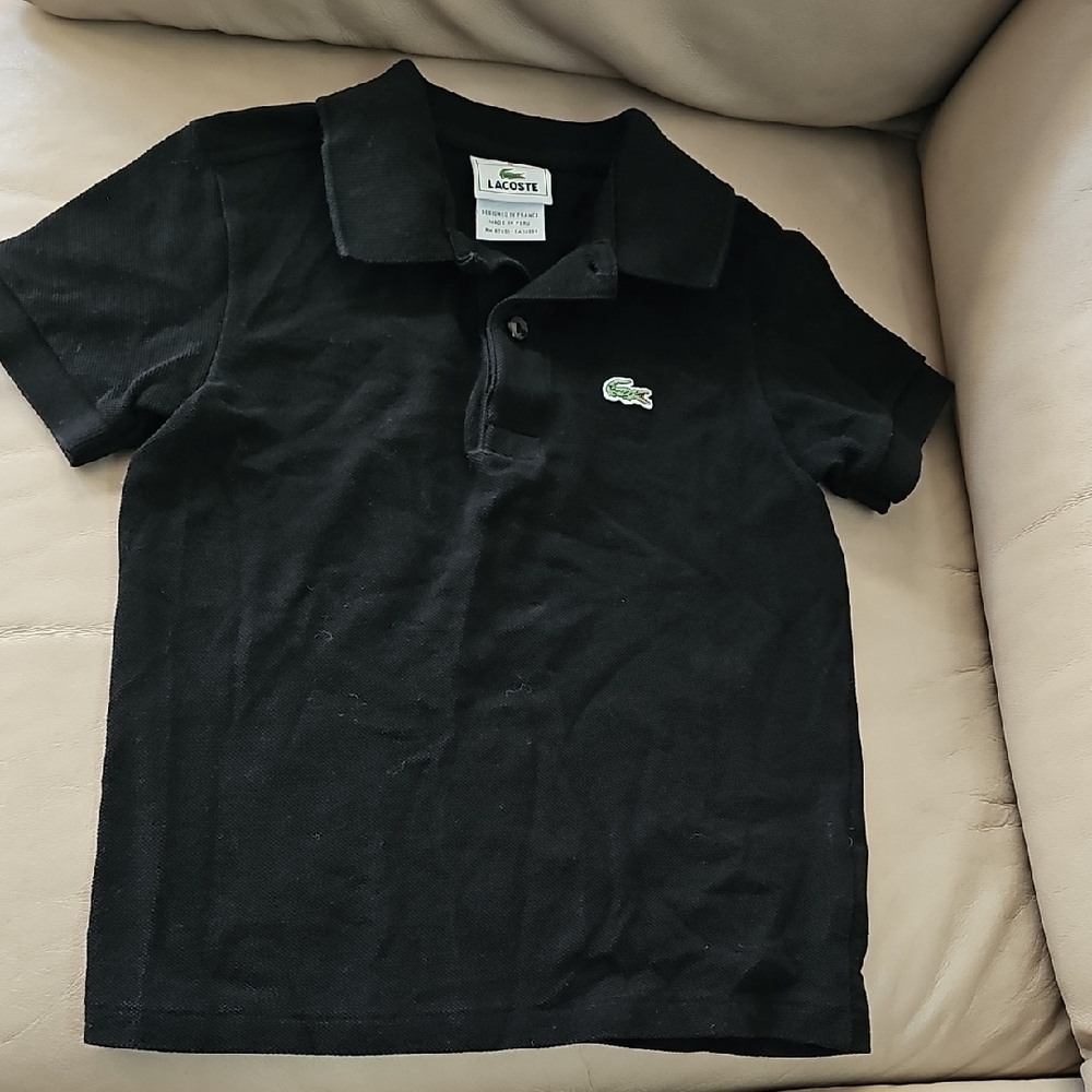 Lacoste Kids Polo Shirt in Black